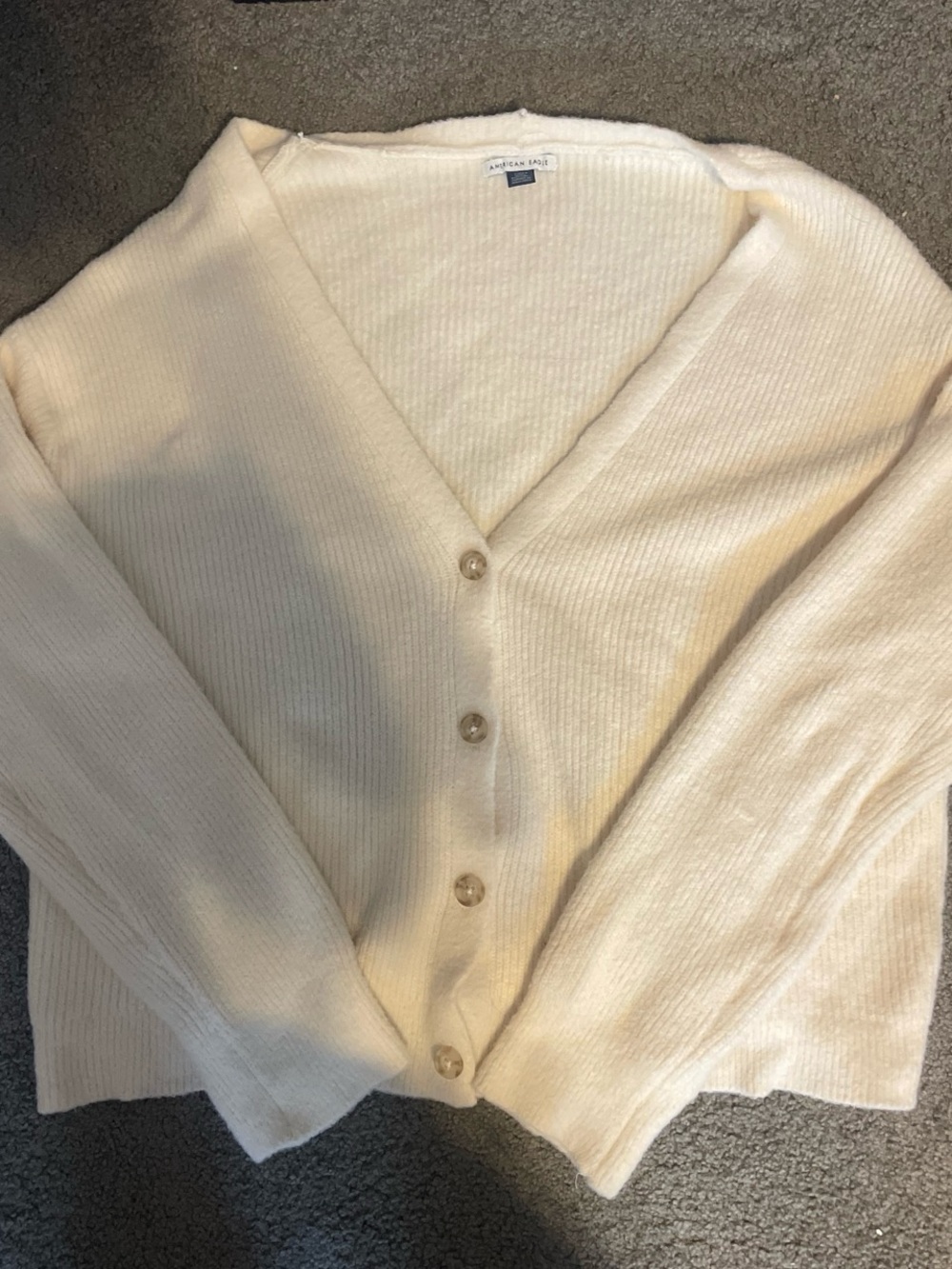 American Eagle Cream Cardigan